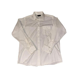 Men's White Collared Shirt Large American Edition Collection 90s Office Button